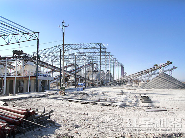 河北廊坊砂石廠作業現場