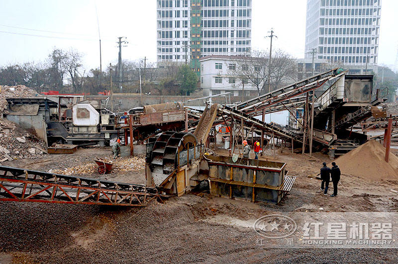 某客戶建筑垃圾處理廠工作現場